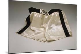 Autographed Fight Trunks from Muhammad Ali's World Championship Fight, 1974-null-Mounted Giclee Print
