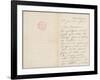 Autographed Letter from Claude Monet to Paul Leon Relating His First Operation-Claude Monet-Framed Giclee Print