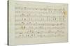 Autographed Manuscript Signed and Dedicated of the Grande Valse Brilliante, Opus 18 in E Flat Major-Fryderyk Chopin-Stretched Canvas