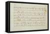 Autographed Manuscript Signed and Dedicated of the Grande Valse Brilliante, Opus 18 in E Flat Major-Fryderyk Chopin-Framed Stretched Canvas