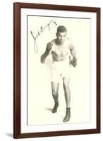 Autographed Photo of Jack Dempsey-null-Framed Art Print