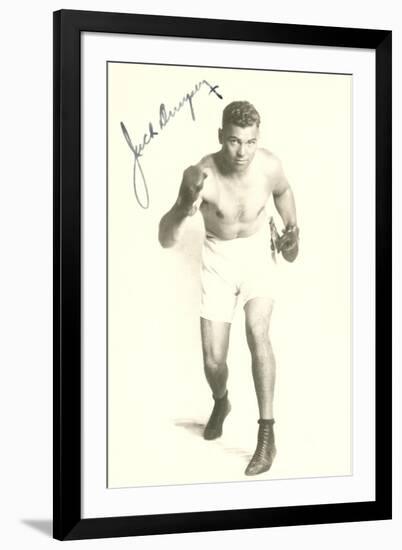 Autographed Photo of Jack Dempsey-null-Framed Art Print