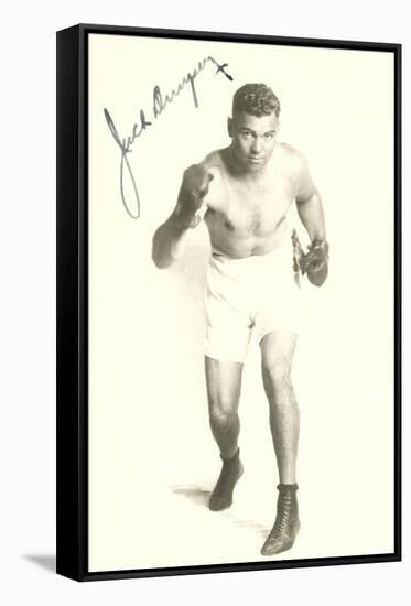 Autographed Photo of Jack Dempsey-null-Framed Stretched Canvas