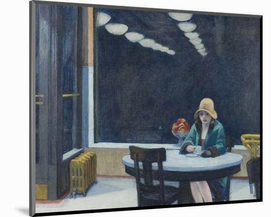 Automat, 1927-Edward Hopper-Mounted Art Print