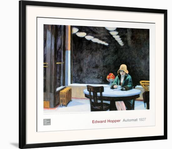 Automat-Edward Hopper-Framed Art Print