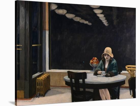 Automat-Edward Hopper-Stretched Canvas