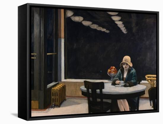 Automat-Edward Hopper-Framed Stretched Canvas