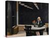 Automat-Edward Hopper-Stretched Canvas