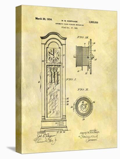 Automatic Clock Winding Mechan-Dan Sproul-Stretched Canvas