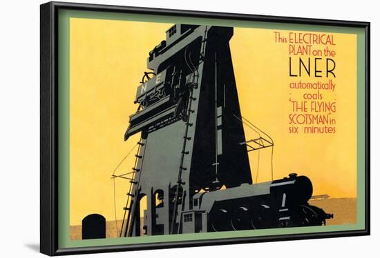 Automatic Coal in Six Minutes, The Flying Scotsman-null-Framed Art Print