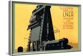 Automatic Coal in Six Minutes, The Flying Scotsman-null-Framed Art Print