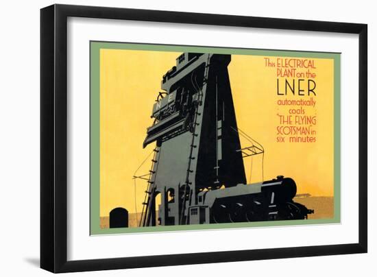 Automatic Coal in Six Minutes, The Flying Scotsman-null-Framed Art Print