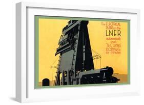 Automatic Coal in Six Minutes, The Flying Scotsman-null-Framed Art Print