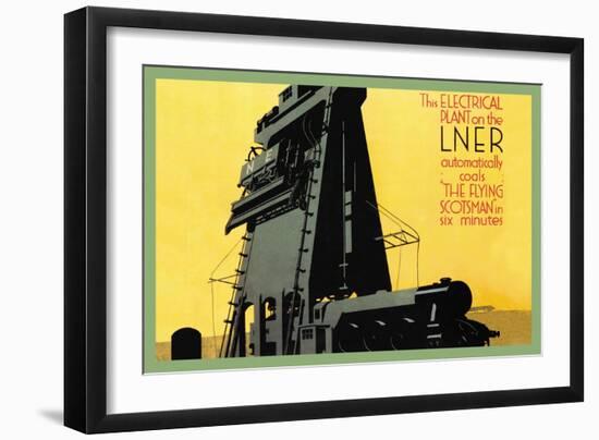 Automatic Coal in Six Minutes, The Flying Scotsman-null-Framed Art Print