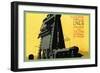 Automatic Coal in Six Minutes, The Flying Scotsman-null-Framed Premium Giclee Print