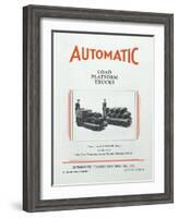 Automatic Transportation Company's Load Platform Trucks-null-Framed Giclee Print