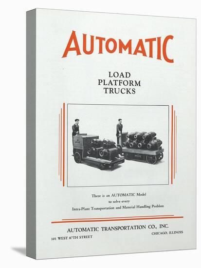 Automatic Transportation Company's Load Platform Trucks-null-Stretched Canvas