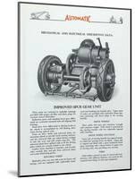 Automatic Transportation Company's Spur Gear Units-null-Mounted Giclee Print