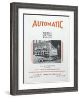 Automatic Transportation Company's Tiering Lifting Trucks-null-Framed Giclee Print