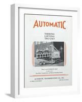 Automatic Transportation Company's Tiering Lifting Trucks-null-Framed Giclee Print