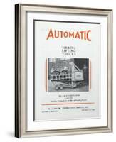 Automatic Transportation Company's Tiering Lifting Trucks-null-Framed Giclee Print