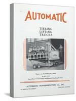 Automatic Transportation Company's Tiering Lifting Trucks-null-Stretched Canvas