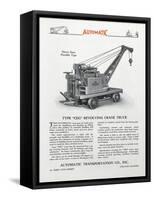 Automatic Transportation Company's Type Ceg Revolving Crane Truck-null-Framed Stretched Canvas