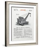 Automatic Transportation Company's Type Ceg Revolving Crane Truck-null-Framed Giclee Print
