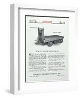 Automatic Transportation Company's Type Eg Load Platform Truck-null-Framed Giclee Print