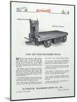 Automatic Transportation Company's Type Eg Load Platform Truck-null-Mounted Giclee Print