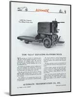 Automatic Transportation Company's Type Lg-3-4 Elevating Platform Truck-null-Mounted Giclee Print