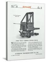 Automatic Transportation Company's Type Tlg- 5 Tiering Lifting Truck-null-Stretched Canvas