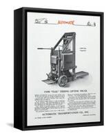 Automatic Transportation Company's Type Tlgl Tiering Lifting Truck-null-Framed Stretched Canvas