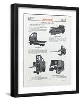 Automatic Transportation Company's Various Special Models of Automatic Units-null-Framed Giclee Print