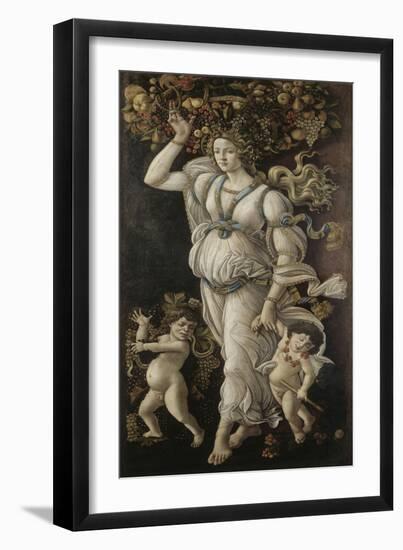 Automne ou Allégorie contre l'abus du vin-Sandro Botticelli-Framed Giclee Print