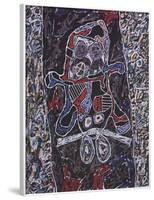 Automobile a la route noire-Jean Dubuffet-Framed Art Print