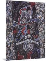 Automobile a la route noire-Jean Dubuffet-Mounted Art Print