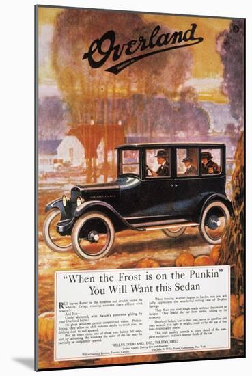 Automobile Ad, 1920-null-Mounted Giclee Print