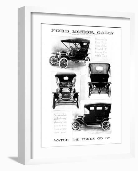 Automobile Advertisement-null-Framed Giclee Print