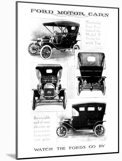 Automobile Advertisement-null-Mounted Giclee Print
