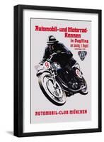 Automobile and Motorcycle Race, Munich-null-Framed Art Print