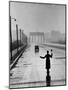 Automobile Arriving from the Eastern Sector of Berlin Being Halted by West Berlin Police-Ralph Crane-Mounted Premium Photographic Print