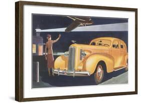 Automobile at the Airport-null-Framed Art Print