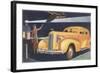 Automobile at the Airport-null-Framed Art Print
