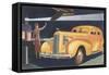 Automobile at the Airport-null-Framed Stretched Canvas