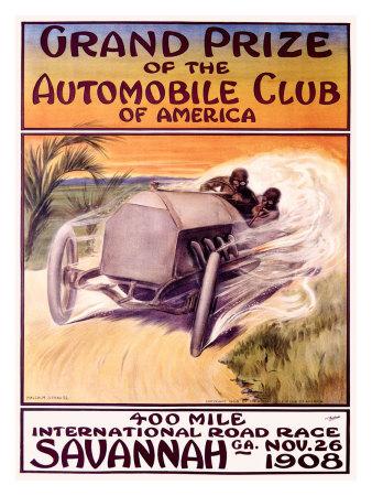 Automobile Club Of America Savannah Race Giclee Print Malcolm A Strauss Allposters Com