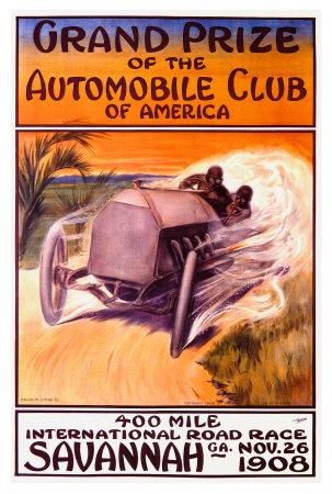 Automobile Club Of America Savannah Race Giclee Print Malcolm A Strauss Allposters Com