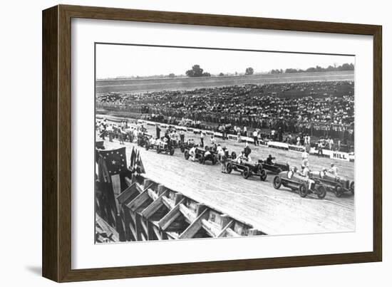 Automobile Racing near Washington D.C.-null-Framed Art Print