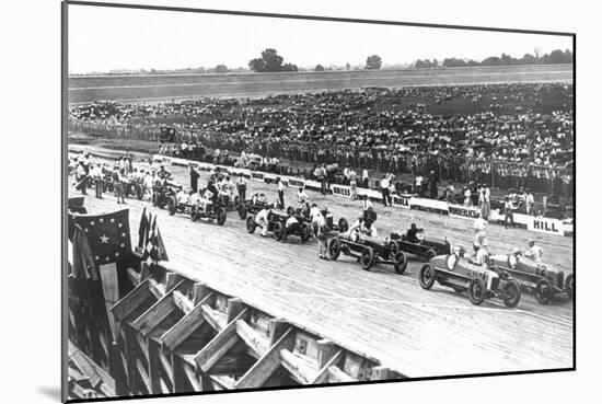 Automobile Racing near Washington D.C.-null-Mounted Art Print