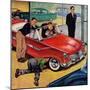 "Automobile Showroom", December 8, 1956-Amos Sewell-Mounted Giclee Print